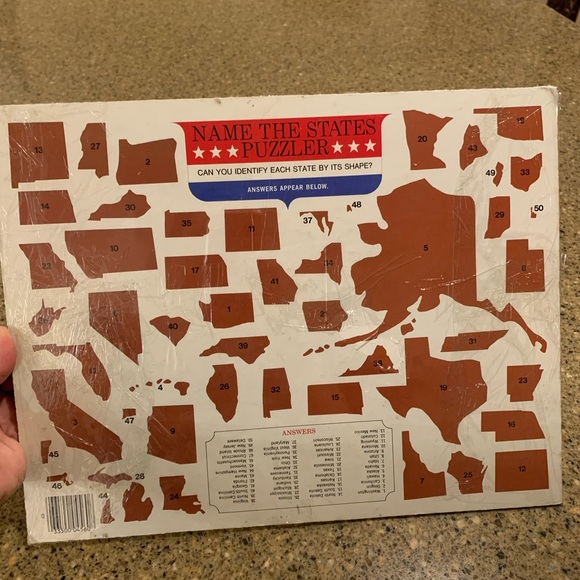 NWT vintage 1968 map puzzle USA - Picture 2 of 6